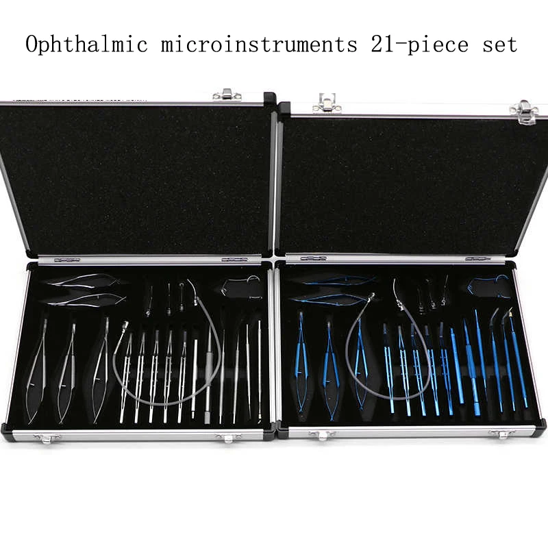 Ophthalmic microinstruments high-quality stainless steel tools Surgical ophthalmology 21-piece microinstruments set