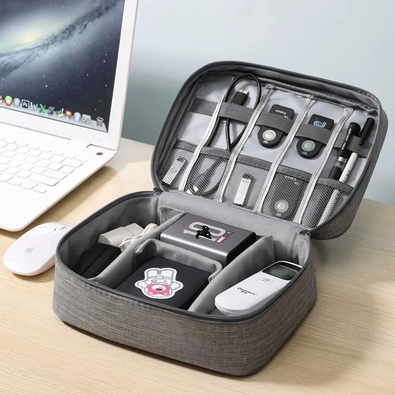 Multi Layer Travel Electronic Storage Bag Multi Function Earphone Data Cable Charger Power Hard Disk Accessory Protective Bag