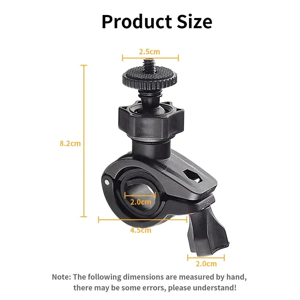 Bike Bicycle Handlebar Bracket Mount Holder Motorcycle Handle Clip Holder for GoPro Hero 11 10 9 8 7 6 5 4 3 Osmo Action Camera