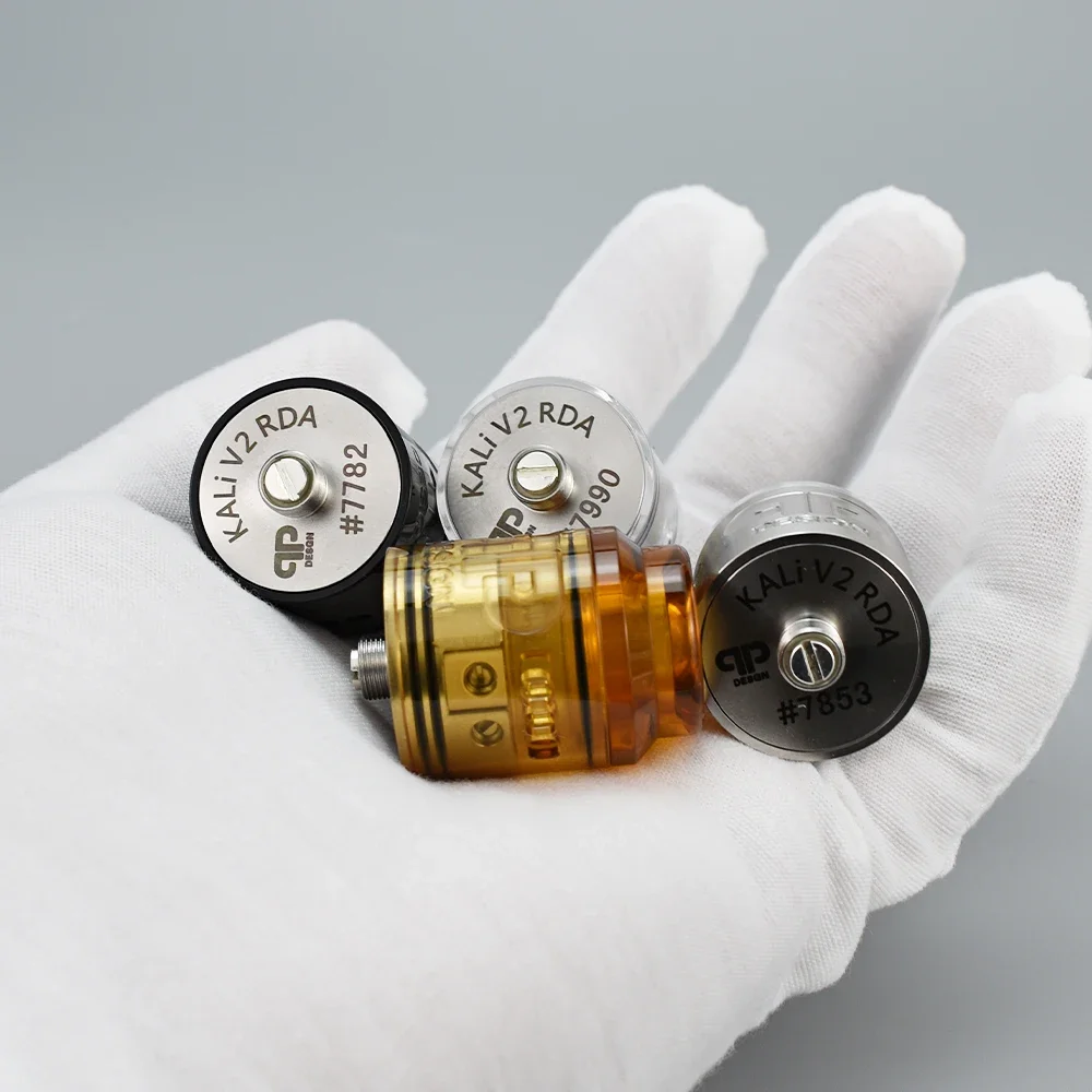 Wolfcoolvape QP Kali V2 RDA 25mm Atomizer with BF Squonk Pin for 510 Thread Mods Rebuildable Vape Tank Dripper E-Cigarette