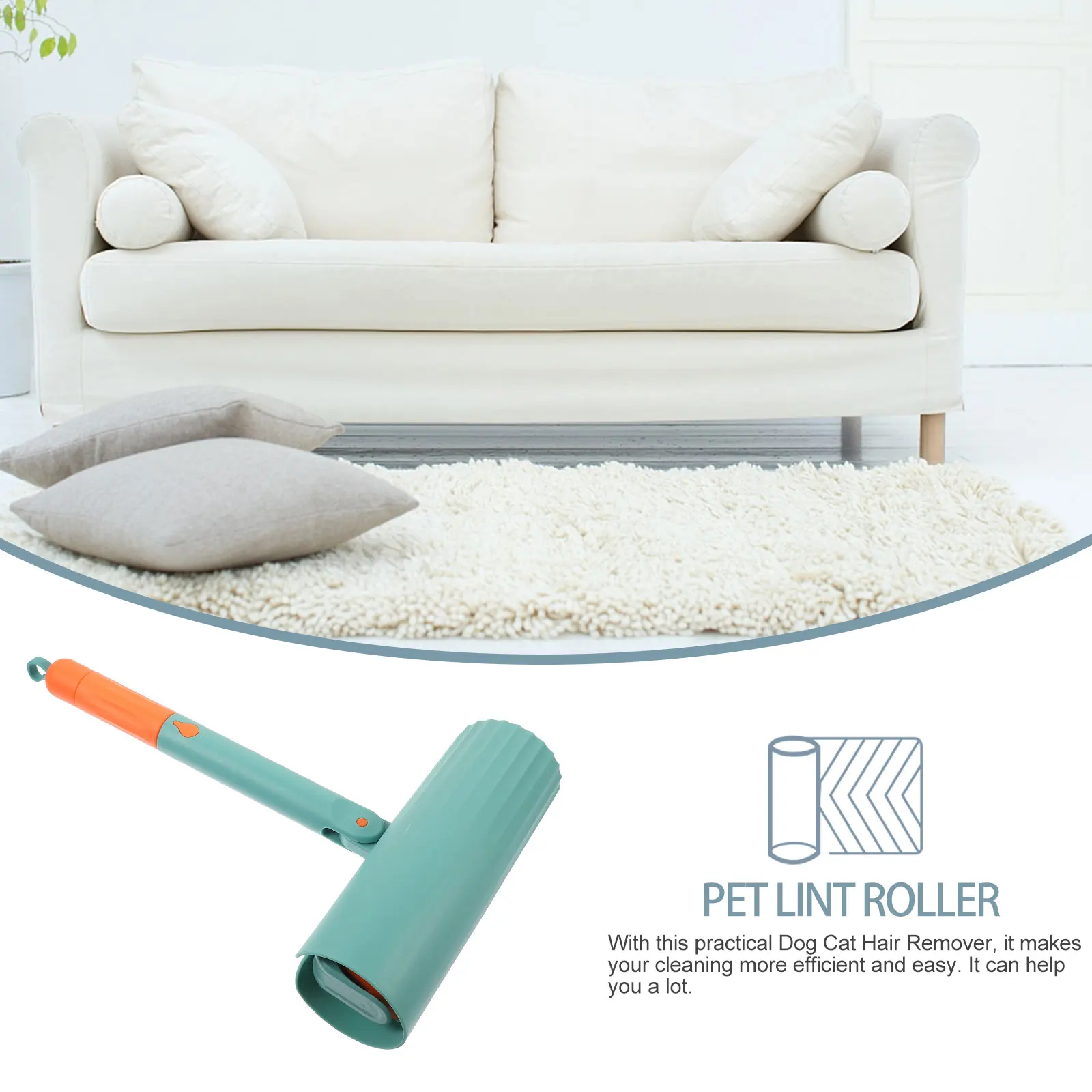 

Reusable Roller Hair Removal Tool Lightweight Portable For Clothes Sofa Carpet Bedding Car Grooming Rollers Rollers For Crafting