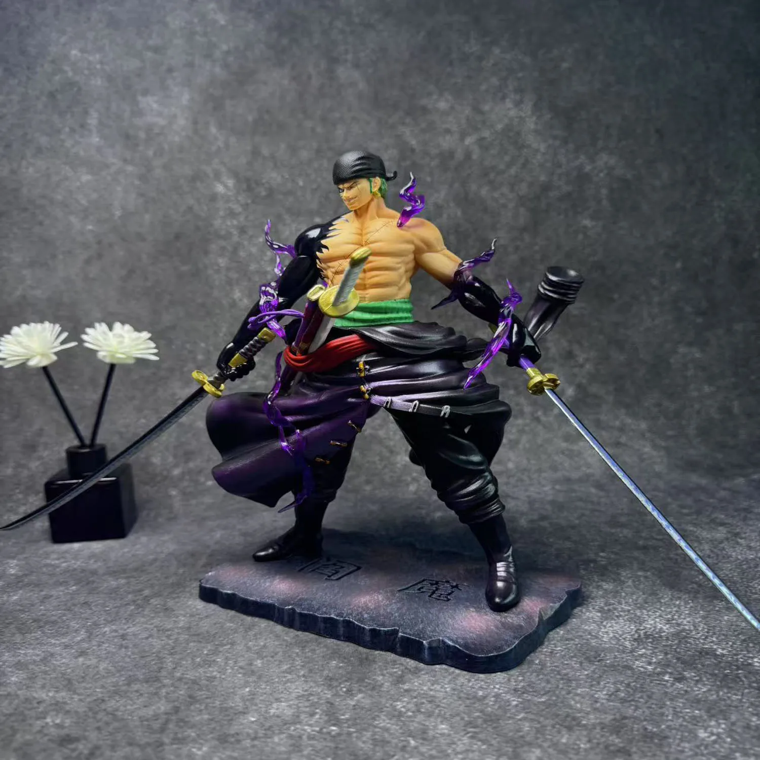 

23cm Anime One Piece Figure Roronoa Zoro Figurine Double-Pole Pvc Action Figure Model Collection Decoration Toy Gift