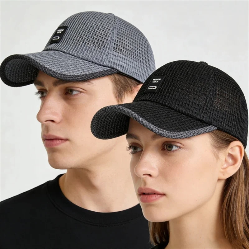 Summer Breathable Mesh Quick Drying Tennis Golf Baseball Cap Anti-UV Running Sports Sunhat Outdoor Men Women Fishing Hat Visors view 2