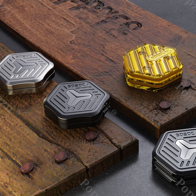 GD EDC Gladiator 2.0 Stop Tytanu Magnetyczny Zatrzask Moneta Zabawka Antystresowa Fidget Spinner Żyroskop na Opuszki Palców Fajny Gadżet Zabawka na Stres