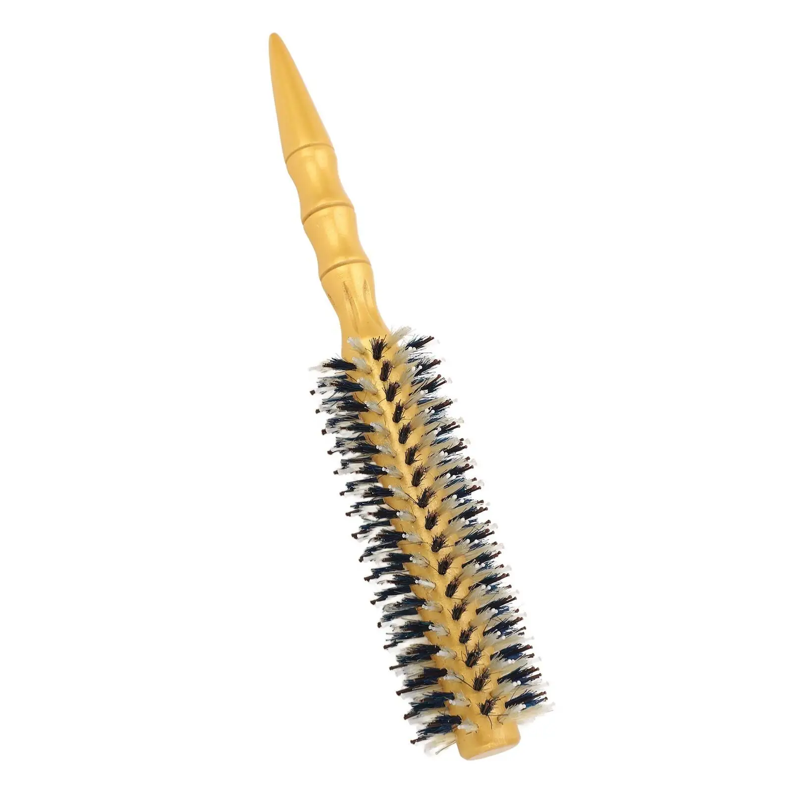 Detangling Round Hair Brush, Ferramenta portátil para casa, Viagem, Cerdas de nylon, Design ergonômico