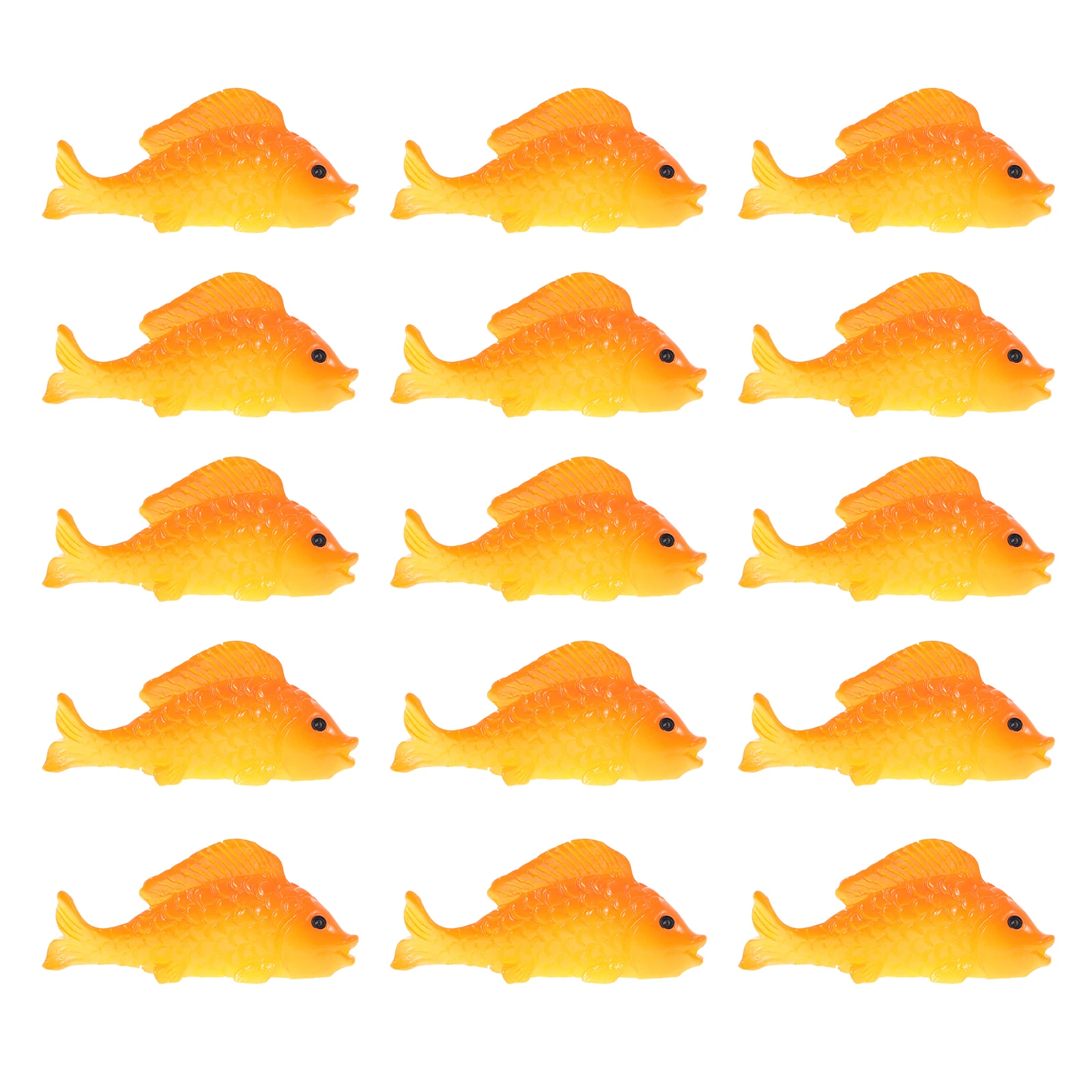 

15pcs Goldfish Ornament Mini Bonsai Decor Micro Landscape Adornment Gardening Micro Landscaping Ornament Landscaping Decoration