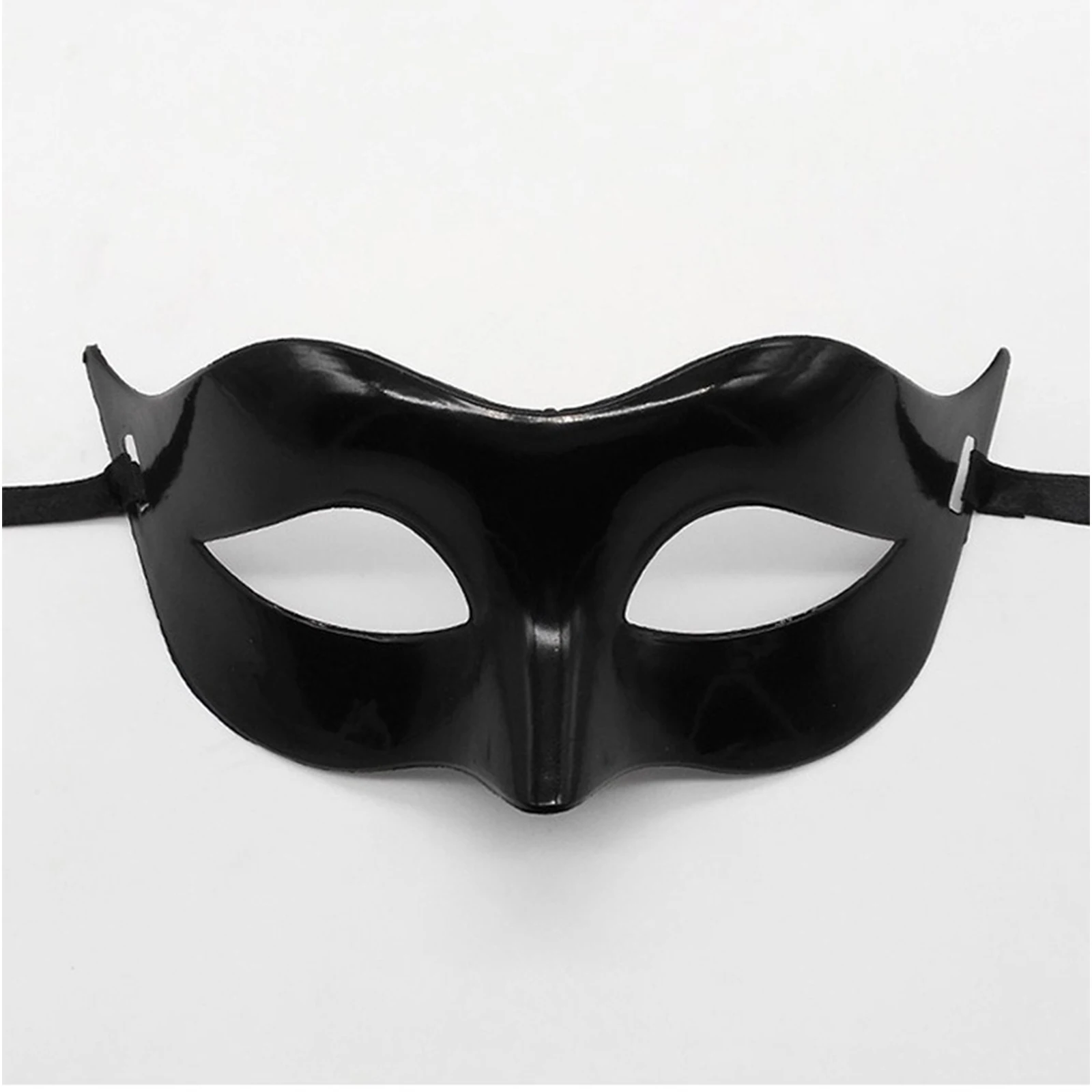 2 pezzi unisex donna uomo retrò mezza faccia cinturino auto-legato maschera maschera veneziana accessorio per feste per ballo in maschera festa di ballo