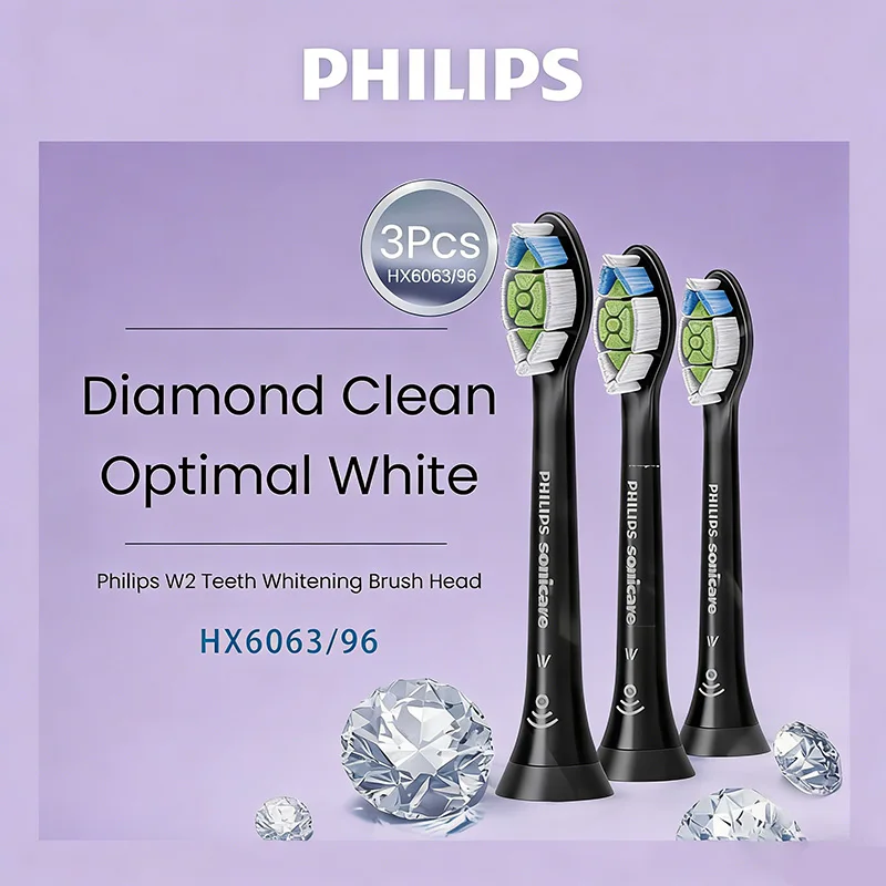 Philips HX6063 Electric Toothbrush Head Clean Teeth Yellow Plaque Bright White Teeth Suitable For PHILIPS Series HX3 HX6 HX9
