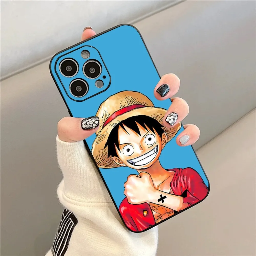 One P-Piece Monkey D L-Luffy Phone Case For Iphone 15 11 13 14 Pro Max 7 8 Plus X Xr Xs Max Se2020 12mini Cover Case