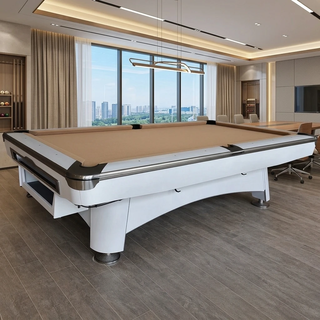 Multi-function Adjustable Slate Luxury Pool Dining Table Ball Return System Tournament Grade 9ft Home Use Pool Table