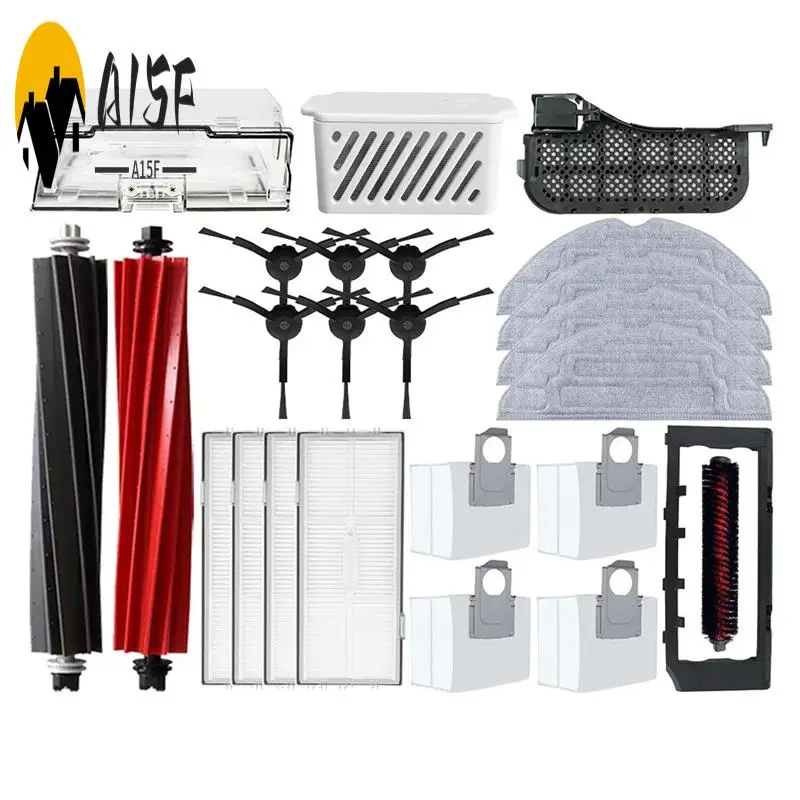 

A15F-для Xiaomi Roborock S8 S8 Pro Ultra S8 + запасные части для робота-пылесоса, тряпки для швабры, HEPA-фильтры, мешки для пыли, аксессуары