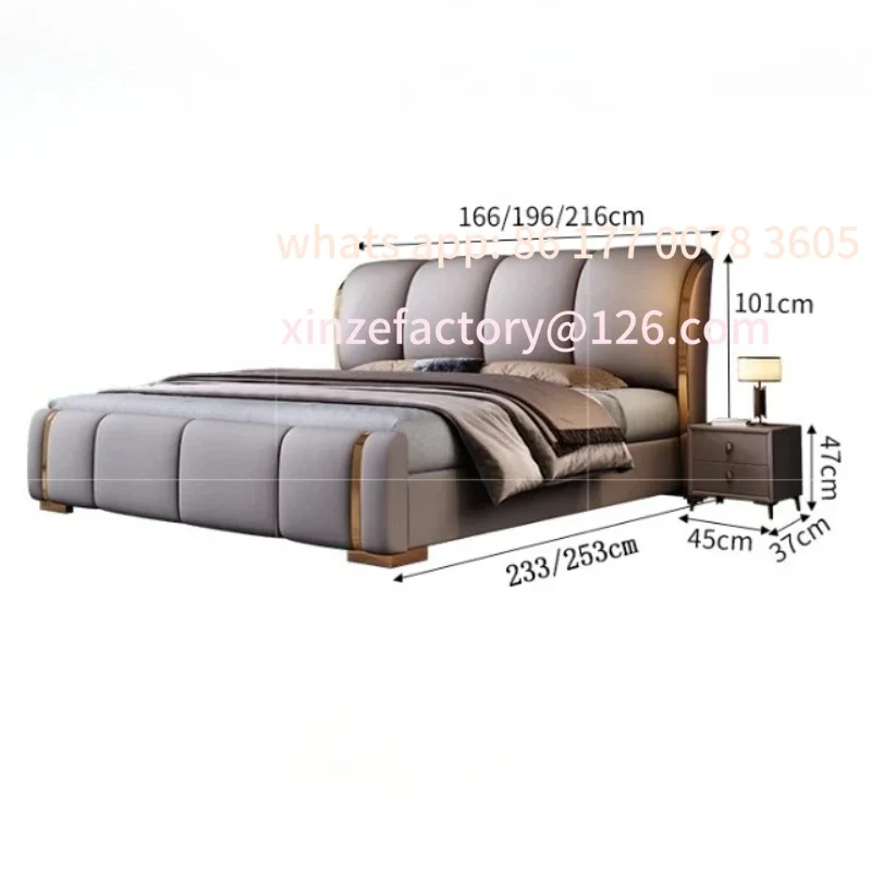 

Customizable bedside table bed king size queenbed frames with headboard