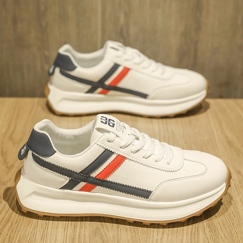 

2025 Spring New Rubber-Plastic Sole Casual Board Sneakers for Outdoor Sports - Comfortable, Soft, Slip-Resistant, Durable, and T