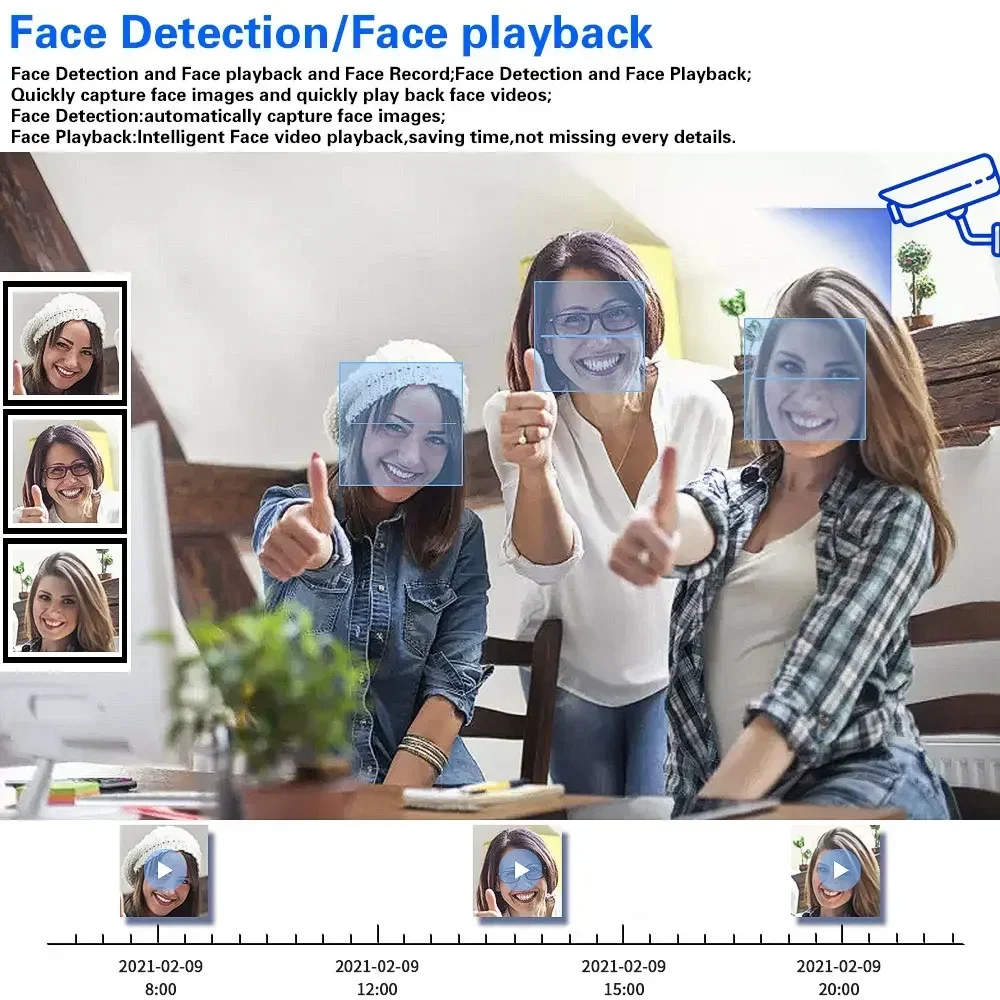 4K 8MP Face Detection AHD Cameras 8MP BNC CCTV Video Surveillance Home Security Outdoor Analog Bullet Color Night Vision Camera