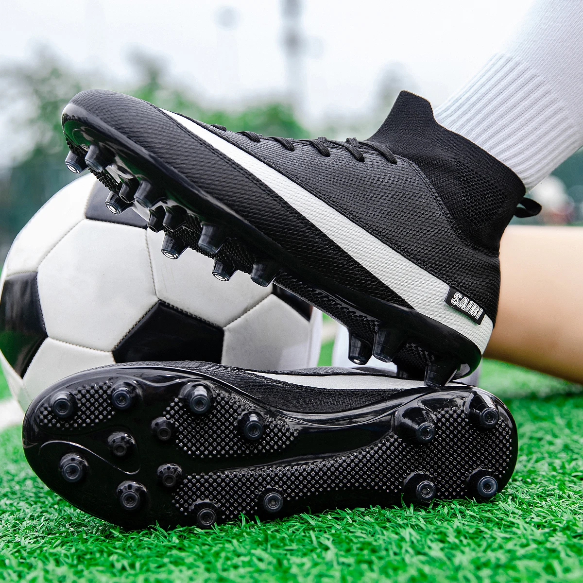 Botas de futebol TF FG para homens, calçados de futebol para meninos, chuteiras antiderrapantes, tênis de treinamento de grama, calçados esportivos masculinos ao ar livre