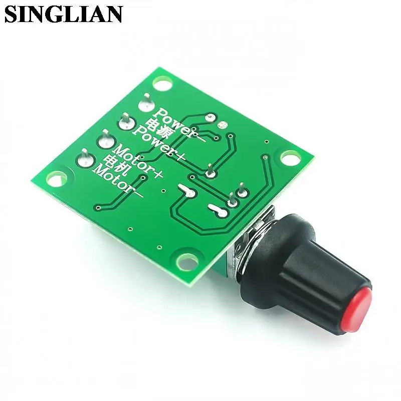 PWM DC Motor Speed Regulator Module 1.8V 3V 5V 6V 12V 15V 2A Speed Regulator Switch Function 1803BK