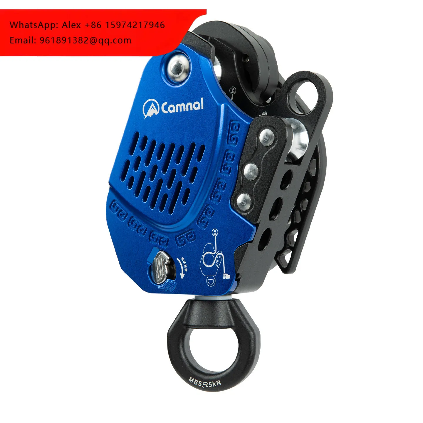 New High-Altitude Electric Ascender Descender With Climbing Rope 10-200kg Load Capacity Aluminum Alloy Construction
