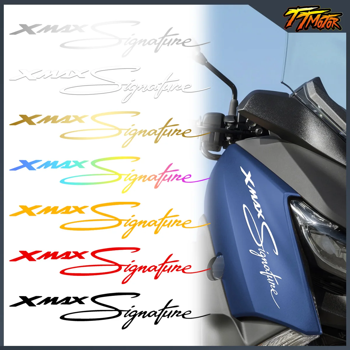 

For Yamaha X MAX XMAX 300 250 125 V3 Motorcycles Accessories Stickers Vinyl Reflective Scooter Head Body Moto Sticker Decals