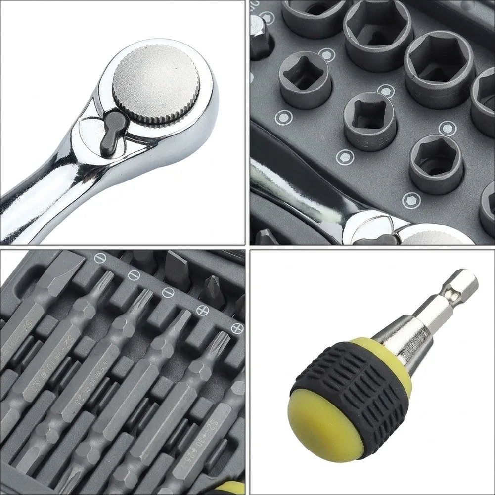Magnetic Bit Driver 30-in-1 Screwdriver Set For Household Repairs Long Lasting Tool Durability High Hardness Design