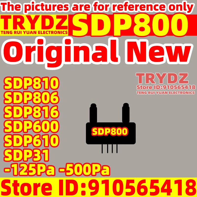 1pcs Original New SDP800 SDP810 SDP806 SDP816 SDP600 SDP610 SDP31 -125Pa -500Pa differential pressure sensor