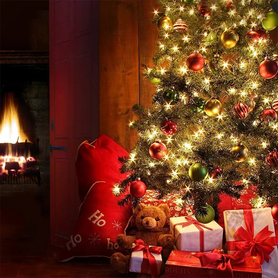 100 Counts Christmas Tree String Light Outdoor Garland Mini Clear Incandescent Bulb Fairy String Light for Wedding Party Decor