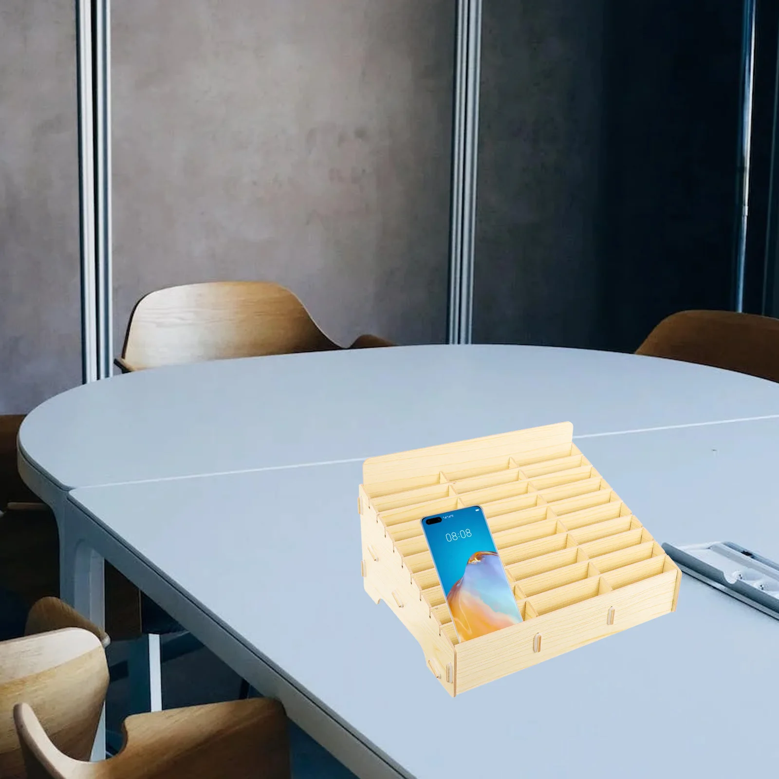 

Wooden Desktop Organizer 30 Compartments Sundries Storage Box for Home Office Desk Storage Container Organizer Cell