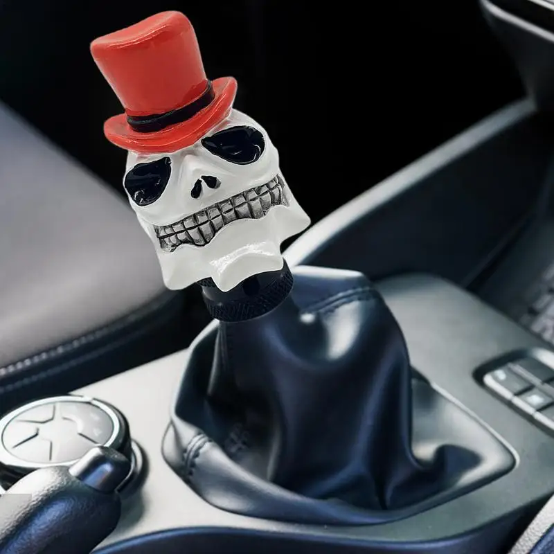 Skull Gear Shifter Knob Funny Skeleton Style Stick Shifter Handle Unique Stick Shifting Handle Replacement For A Quirky Touch