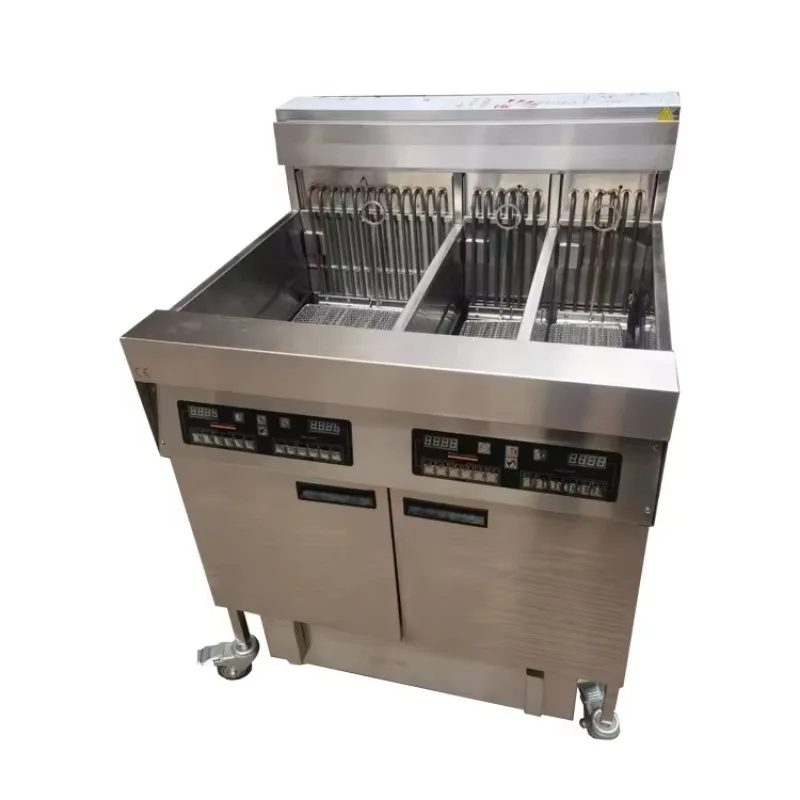 

Professional 3 Tanks Fryer Machine Kitchen Equipment Free Standing Commercial Fryer for Restaurant & Hotel Kitchen