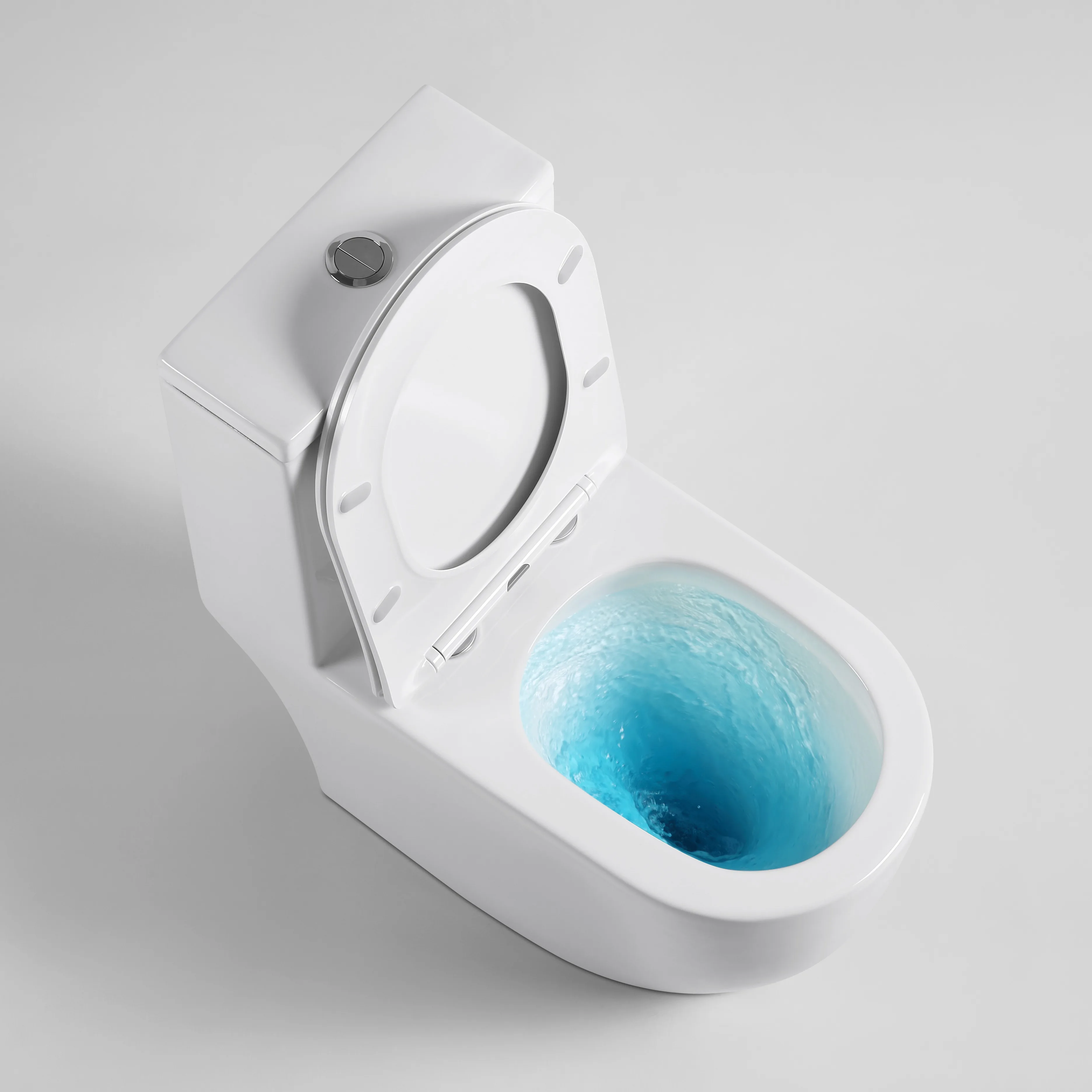 Wholesale Easy to Clean Invisible Tornado Vortex Toilet Bowl Water Closet Washdown Toilet Ceramic Bathroom One Piece Toilet