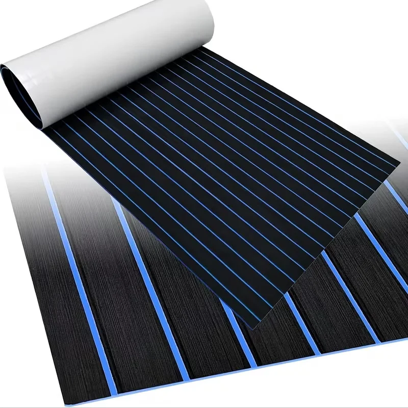 

2400*600*6mm Boat Flooring EVA Foam Decking Sheet Self-Adhesive Non-Skid Marine Flooring For Boat Yacht Kayak Motorboat RV