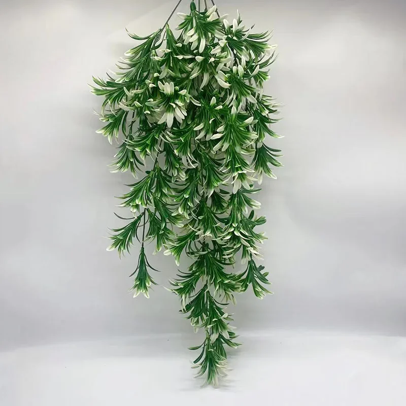 Große 22'' Künstliche Hängen Pflanzen Gefälschte Farne Blätter Kunststoff Begonie Leafs Wand ForHome Zimmer Garten Hochzeit Girl – Detail 40