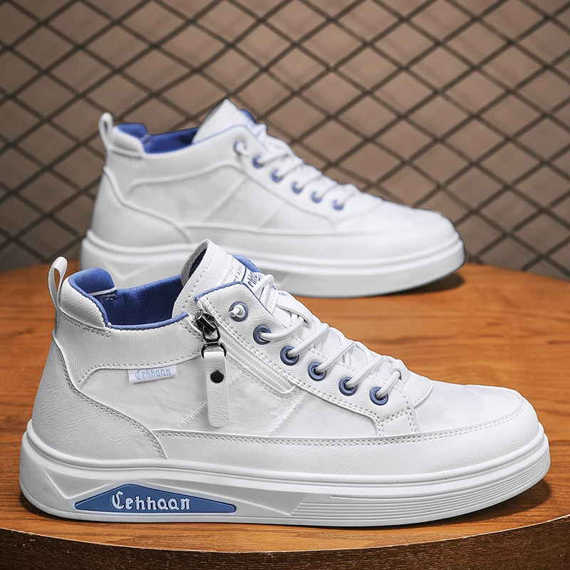 

Новая весенняя универсальная повседневная спортивная мужская трендовая модная удобная нишевая обувь на толстой подошве с индивидуальными тканевыми вставками, трендовая обувь