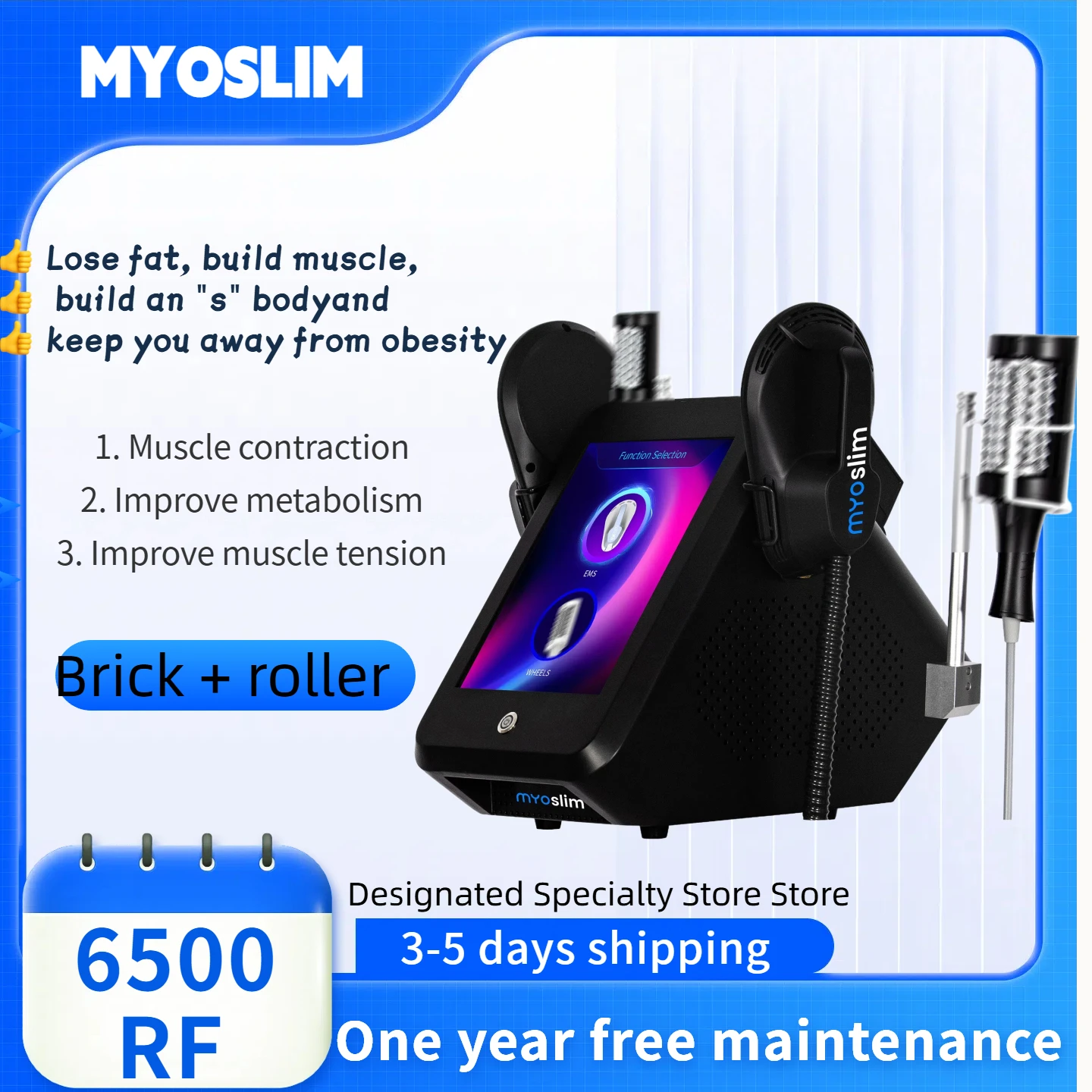 

Hot Selling slimming massage cellulite Body Facial Treatment 360 Degree Vibration therapy Inner Ball Roller fat removal Machine