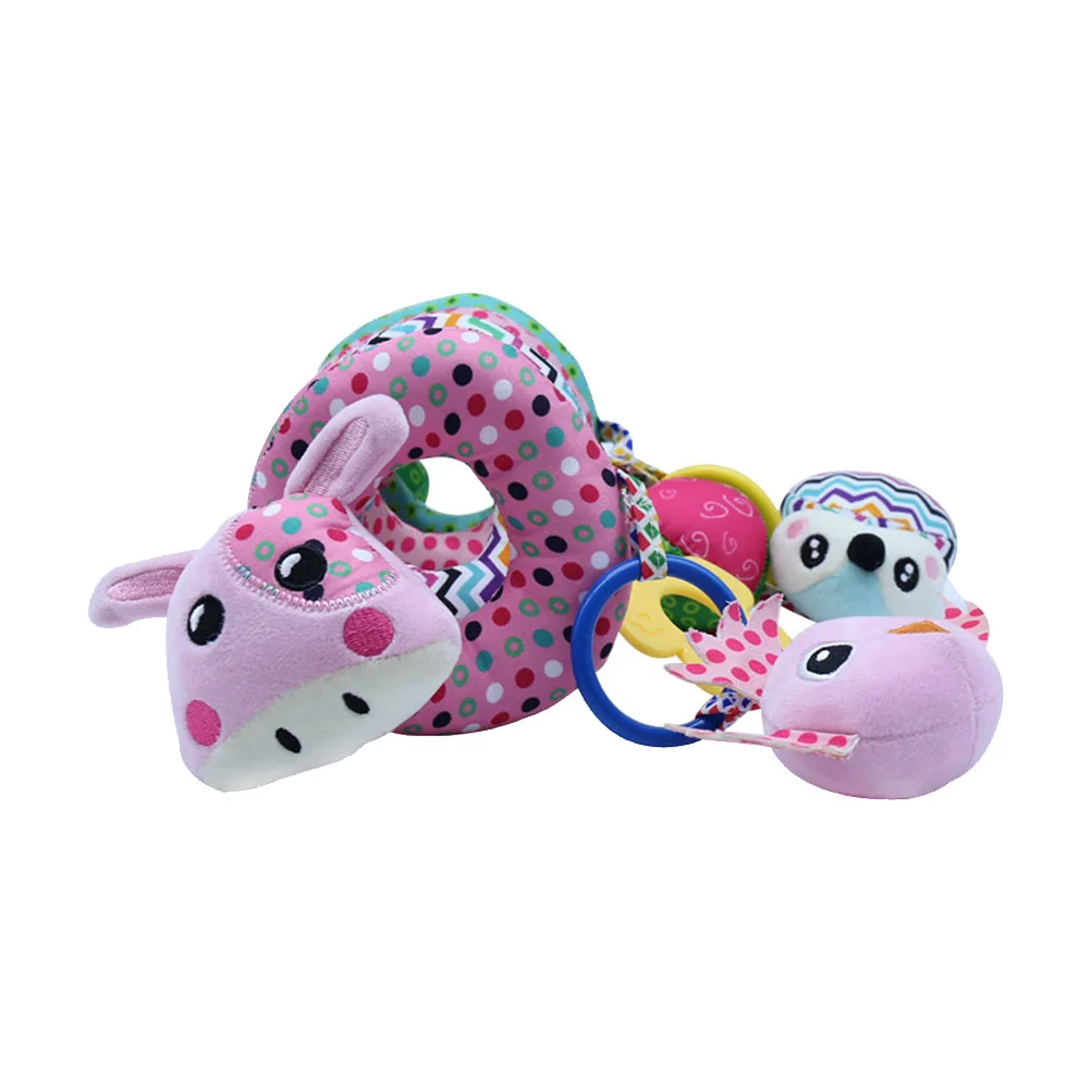 

Calf Bed Winding Baby Toys Newborn Decor Mobile Hanging Bell Plaything Interactive Cartoon Colorful Soft Educational Development