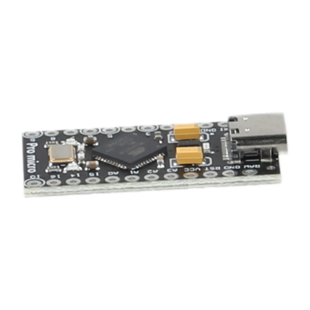 ATmega32U4 USB Type-C Pro Micro Development Board with 2 Row Pin Header Micro USB/Type-C Pro Micro Board 5V 16MHz for Arduino view 6