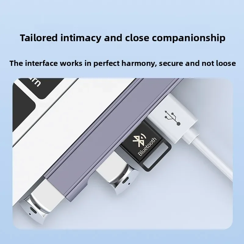 USB 3 0 4 Port Splitter Type C Hub Aluminum Alloy Expander Side Bend Cable for Laptop PC Data Transfer view 4