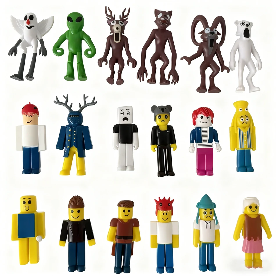 6-18 قطعة/مجموعة 99 ليلة في الغابة أرقام أرقام تمثال البومة الماعز الذئب الغزلان 99 ليال في الغابة تمثال لعبة بلاستيكية هدية