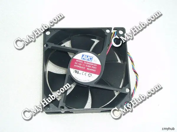 For AVC DL08025R12U PS41 DC12V 0.50A 8025 8CM 80MM 80X80X25MM 4pin Cooling Fan DL08025R12U