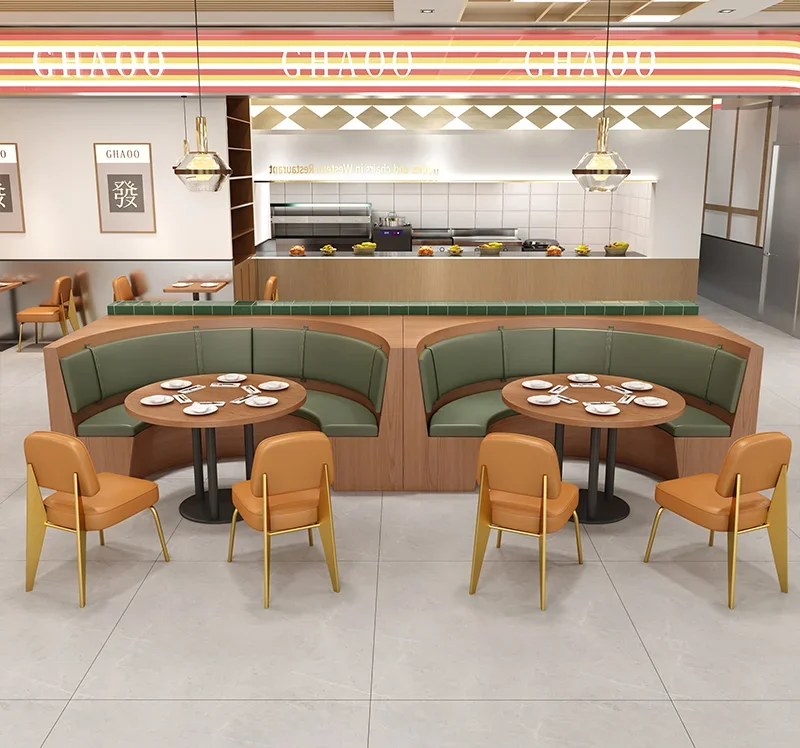 

Leather Restaurant Seat for Dining Fast Food Cafe Furniture for Living Room Use