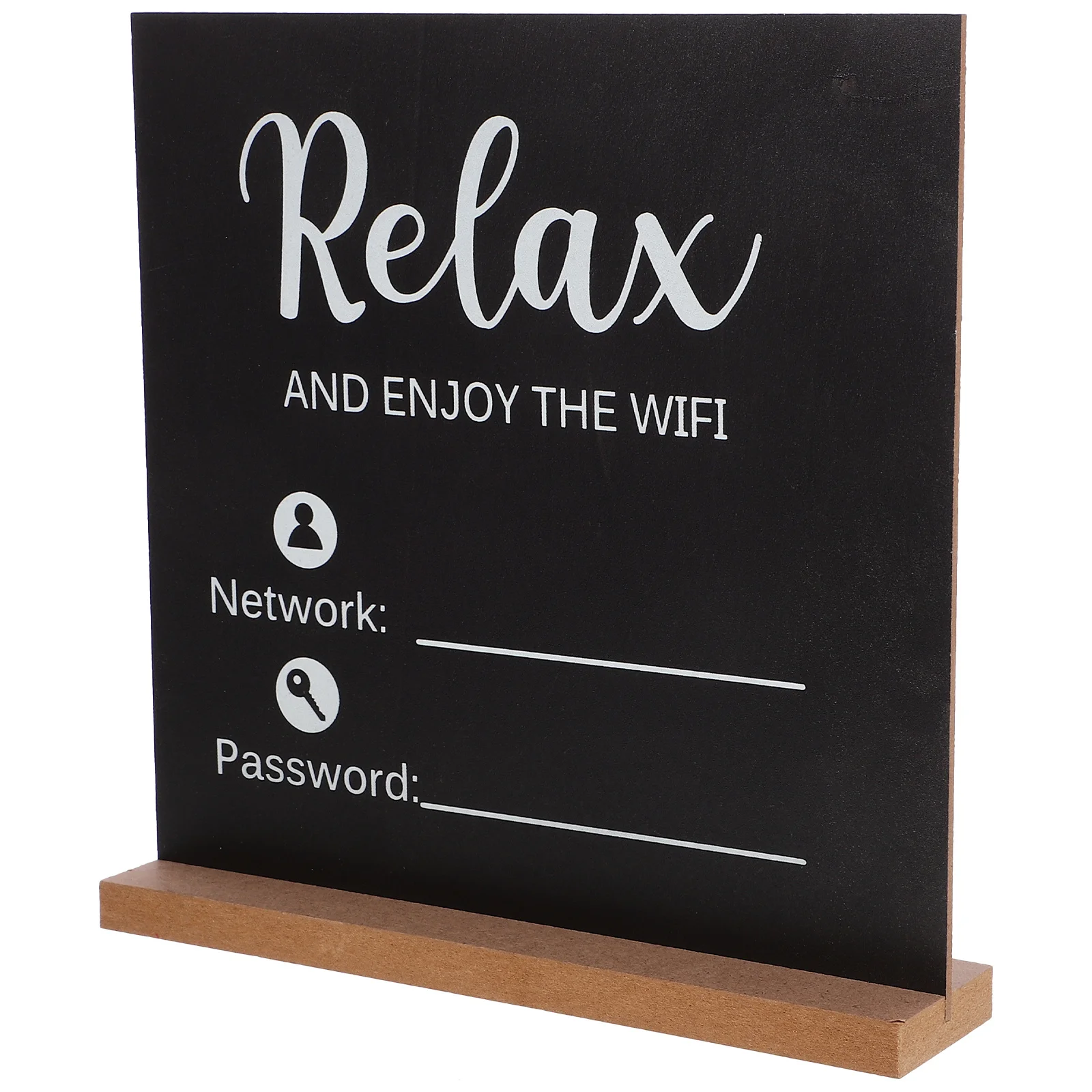 Tablero de muestra WiFi de madera, mesa de actualización fácil, señal de contraseña WiFi para el hogar, Hotel, oficina, escritorio, madera inalámbrica