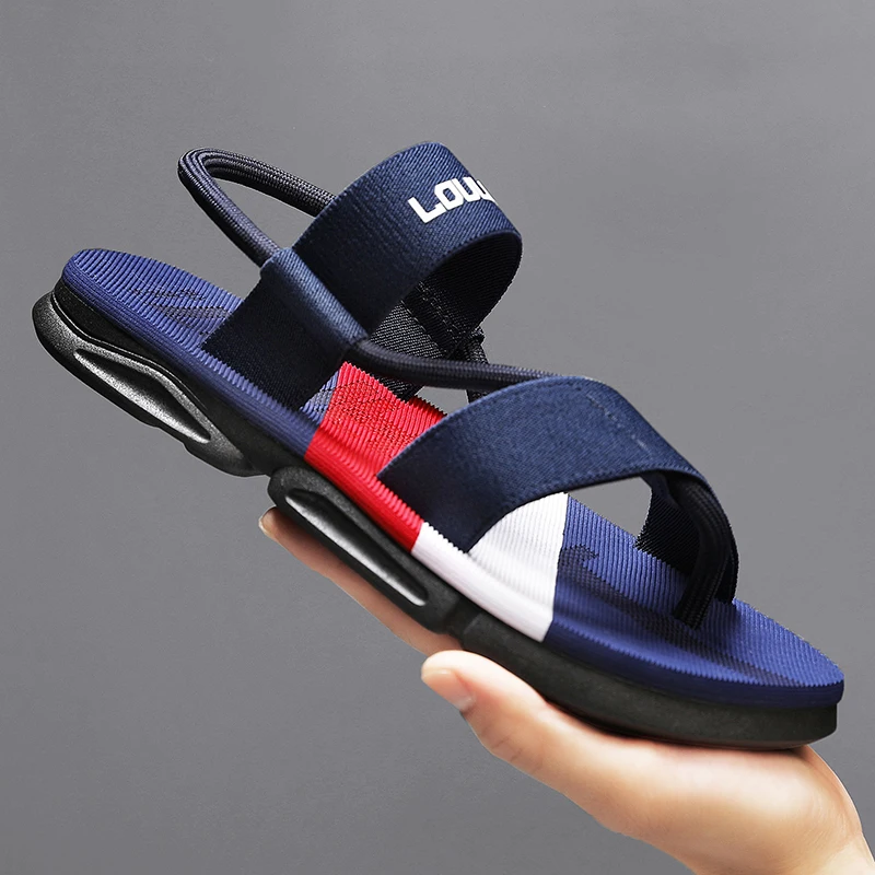 2024 Summer Men's Shoes Non slip Sandals Water and Beach Shoes Blue chinelo sandalias de playa fashion men shoes hausschuhe