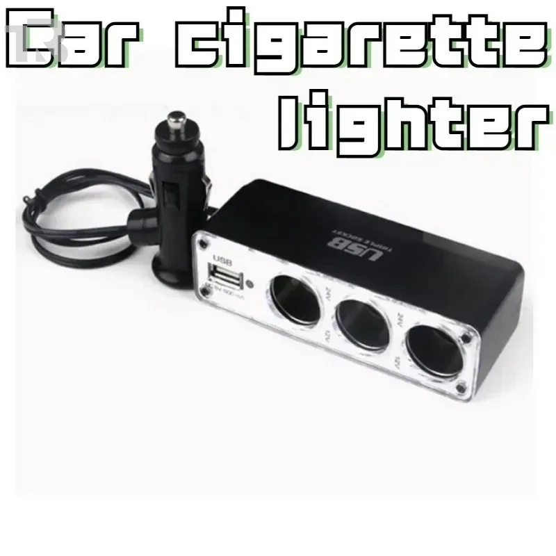12-V-Autoladegerät-Adapter – 3-Buchse-Zigarettenanzünder-Splitter mit zwei USB-Anschlüssen, QC- und PD-Schnellladung