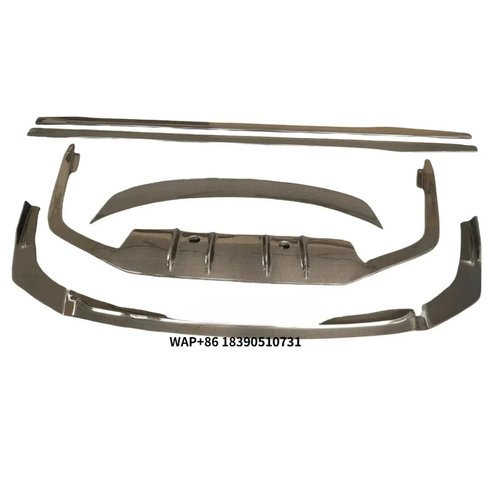 

For LS 350 500H Carbon Fiber Type a Car Front Lip Side Skirts Rear Spoiler Body Kit