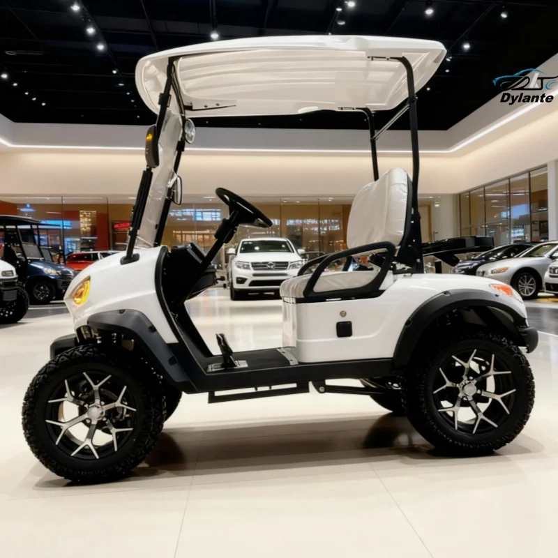 جديد مخصص نادي سيارة عربة جولف كهربائية الكبار مزرعة أربع عجلات سيارة كهربائية عظم الترقوة مستقل تعليق عربة جولف #4