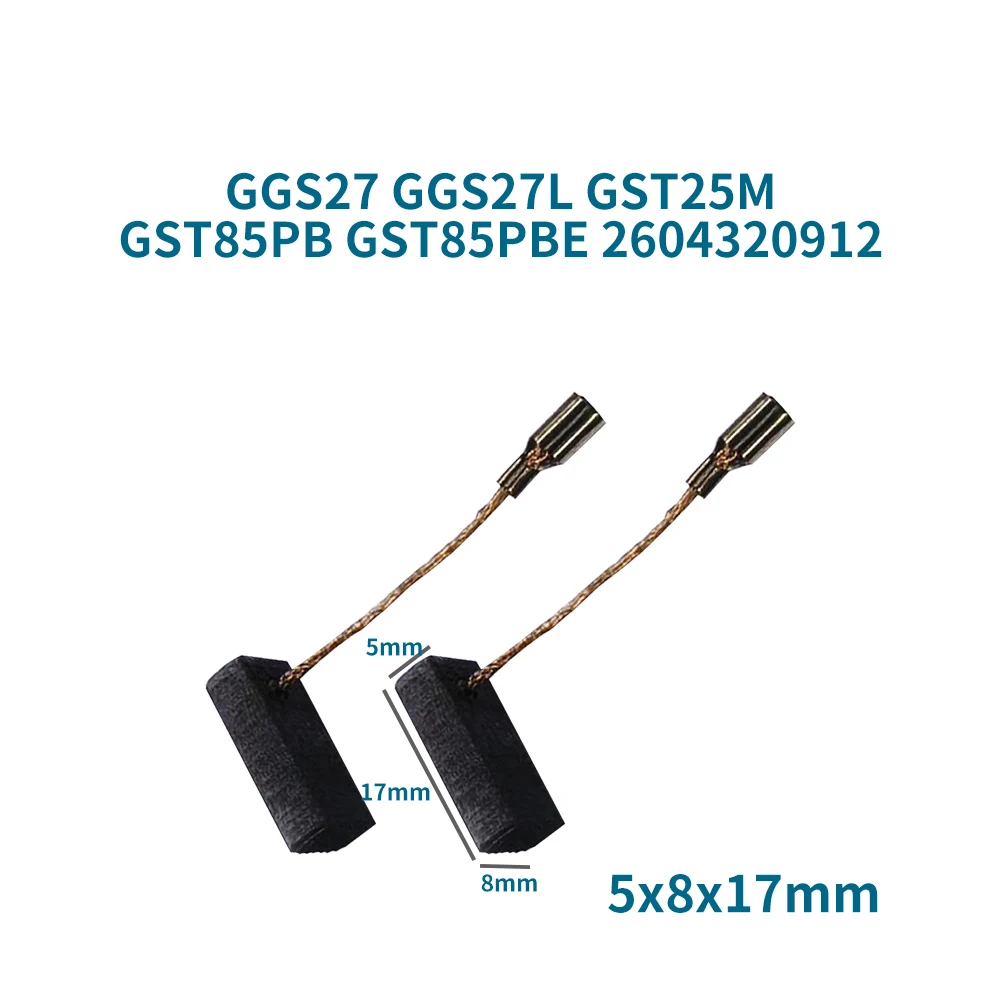 Carbon brushes for Bosch GGS27 GGS27L GST25M GST85PB and GST85PBE 2604320912 straight grinders replacement carbon brush par