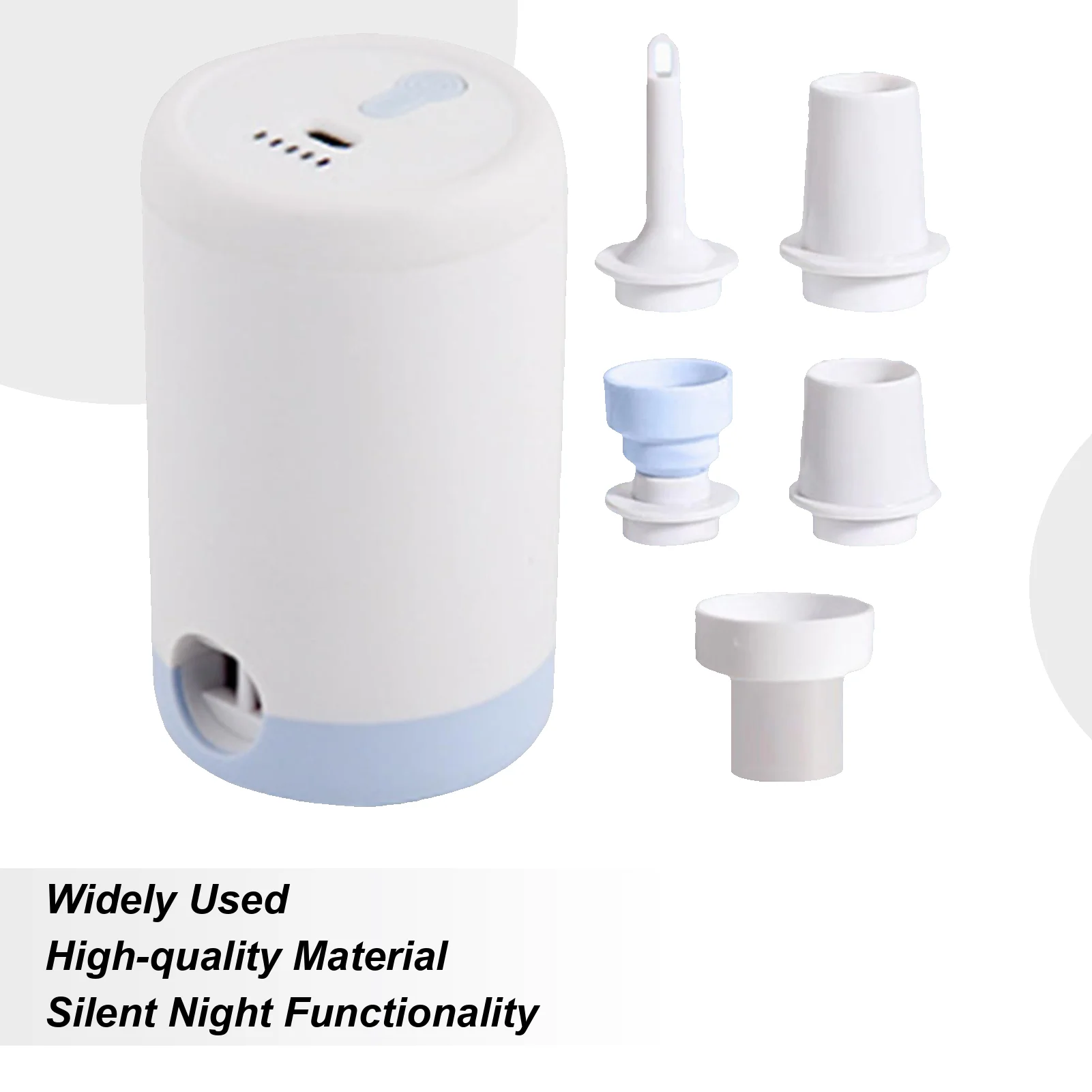 

Mini Air Pump For Inflatables Airbed Deflation Tool High Efficiency Quiet Electric Inflate Deflate Pump For Travel Bike