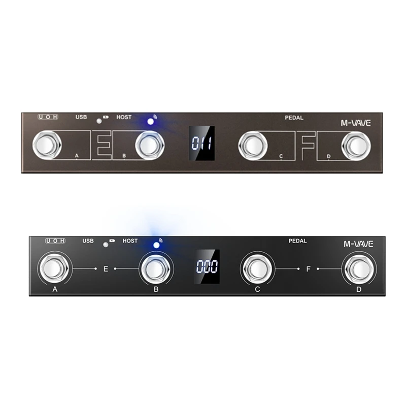 

ABJX New M-Vave Wireless MIDI Controller Pro Keyboard Page Turner Foot Switch Support MIDI Host Interface Control Function