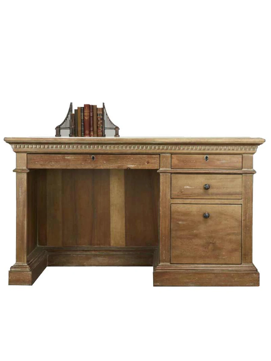 Vintage solid wood student study desk and study room