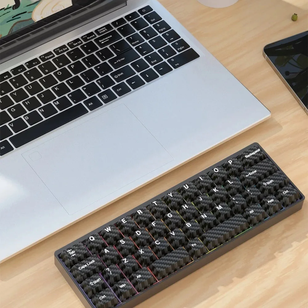MMD KM40 KeyboardGaming Mechanical Keyboard hot swappable PCB RGB switch lighting type c 2.4G BT 3 Mode Wireless QMK VIA