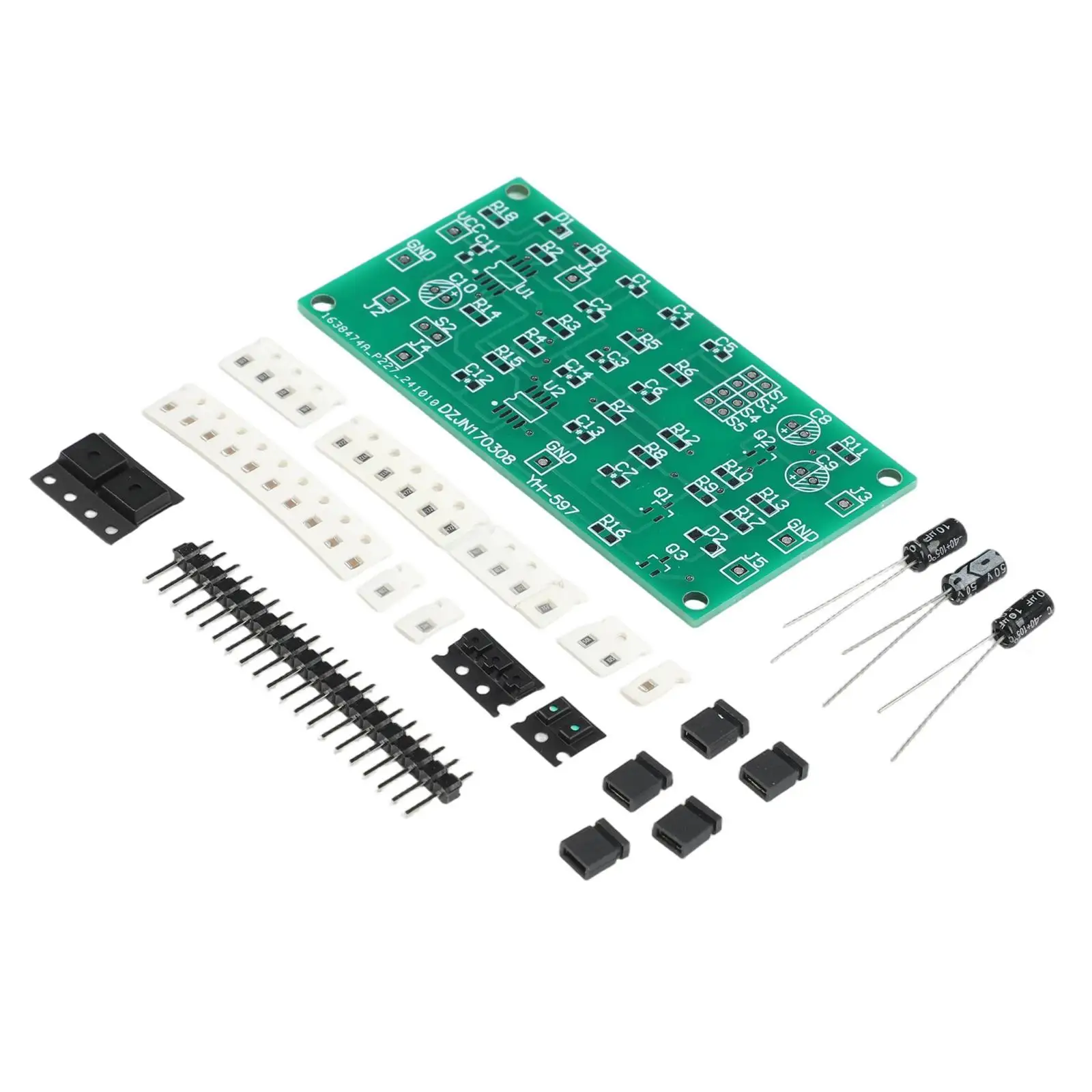 NE555 Waveform Generator Electronic Training Circuit Board DIY Kit with PCB for Educational Use and Practical Learning